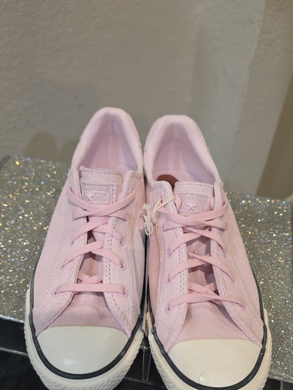 Converse Chuck Taylor All Star Dainty Lucky Tonal Suede Sneakers-New Found Bloom - Picture 9 of 11